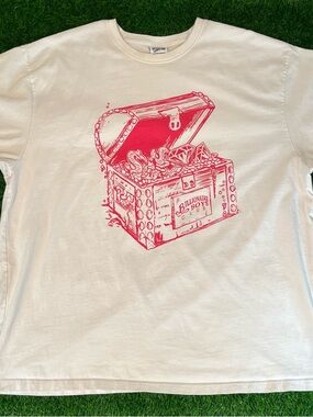 Billionaire Boys Club Treasure S/S White & Pink Basic T-Shirt Mens Size 3XL